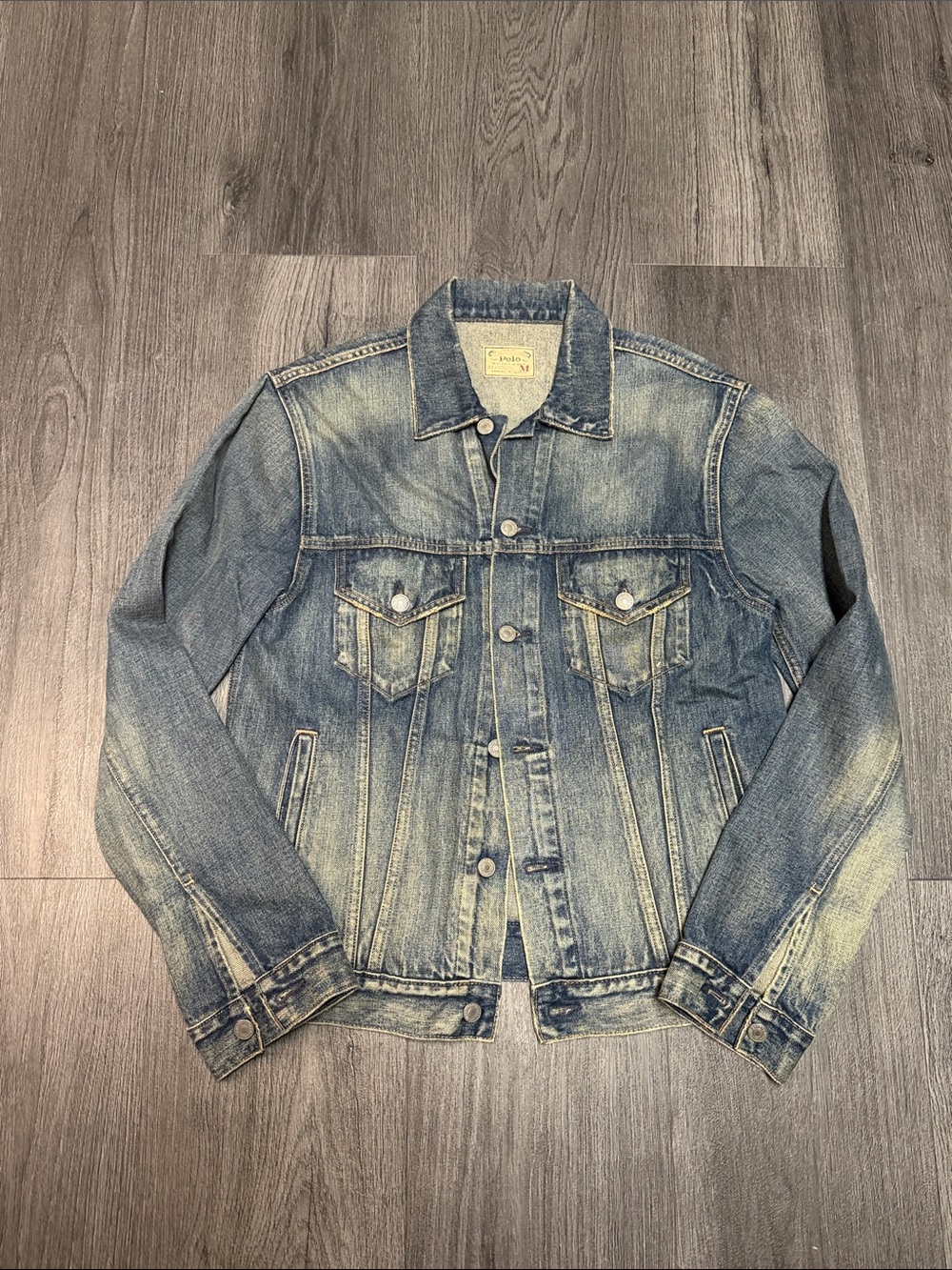 Polo by Ralph Lauren Washed Blue Denim Trucker Jacket